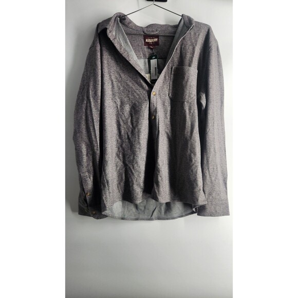Alesbury Other - Alesbury Men's Grey Large Mountain Knit Flannel Shirt Long Sleeve‎ NWT